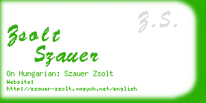 zsolt szauer business card